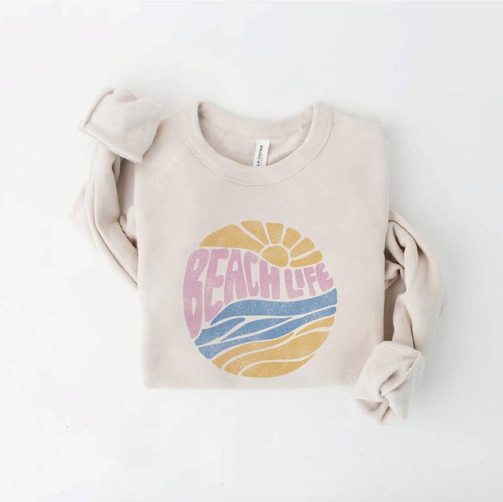 Beach Life Graphic Sweatshirt