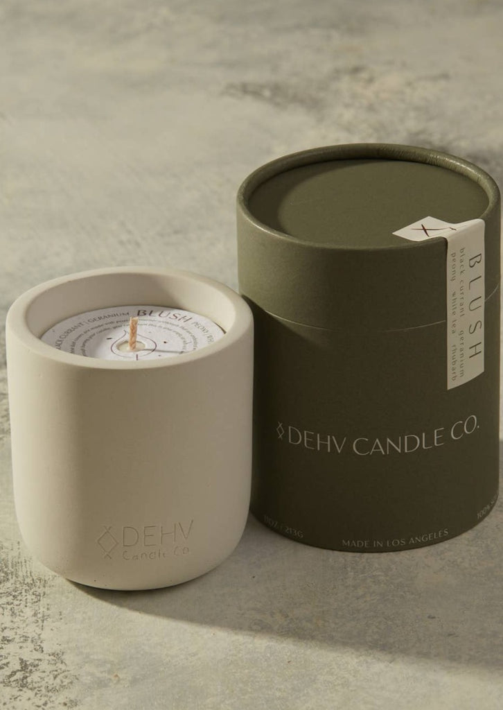 Blush Concrete Candle