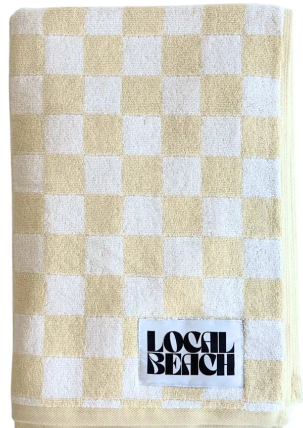 Checker Beach and Bath Towel