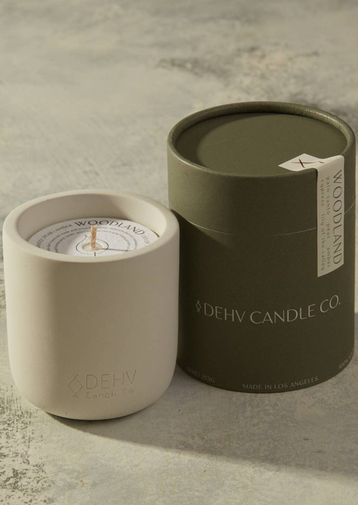 Woodland Concrete Candle