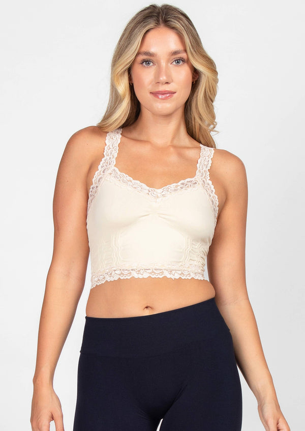 Seamless Laced Cami Bralette
