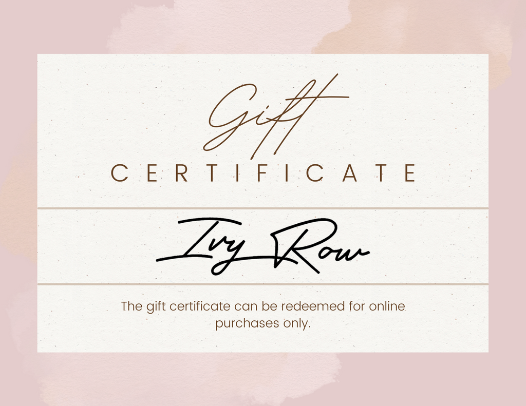 Ivy Row Gift Card (Online Only)