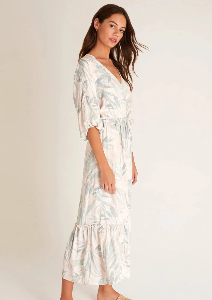 Oasis denim frill shop wrap dress